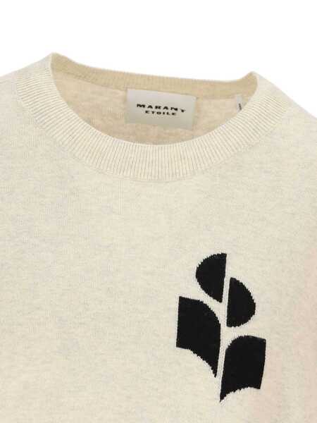 Pulovere Isabel Marant Isabel Marant toile Crew-Neck Sweater With Print GREY Femei (BM 19056954) 4