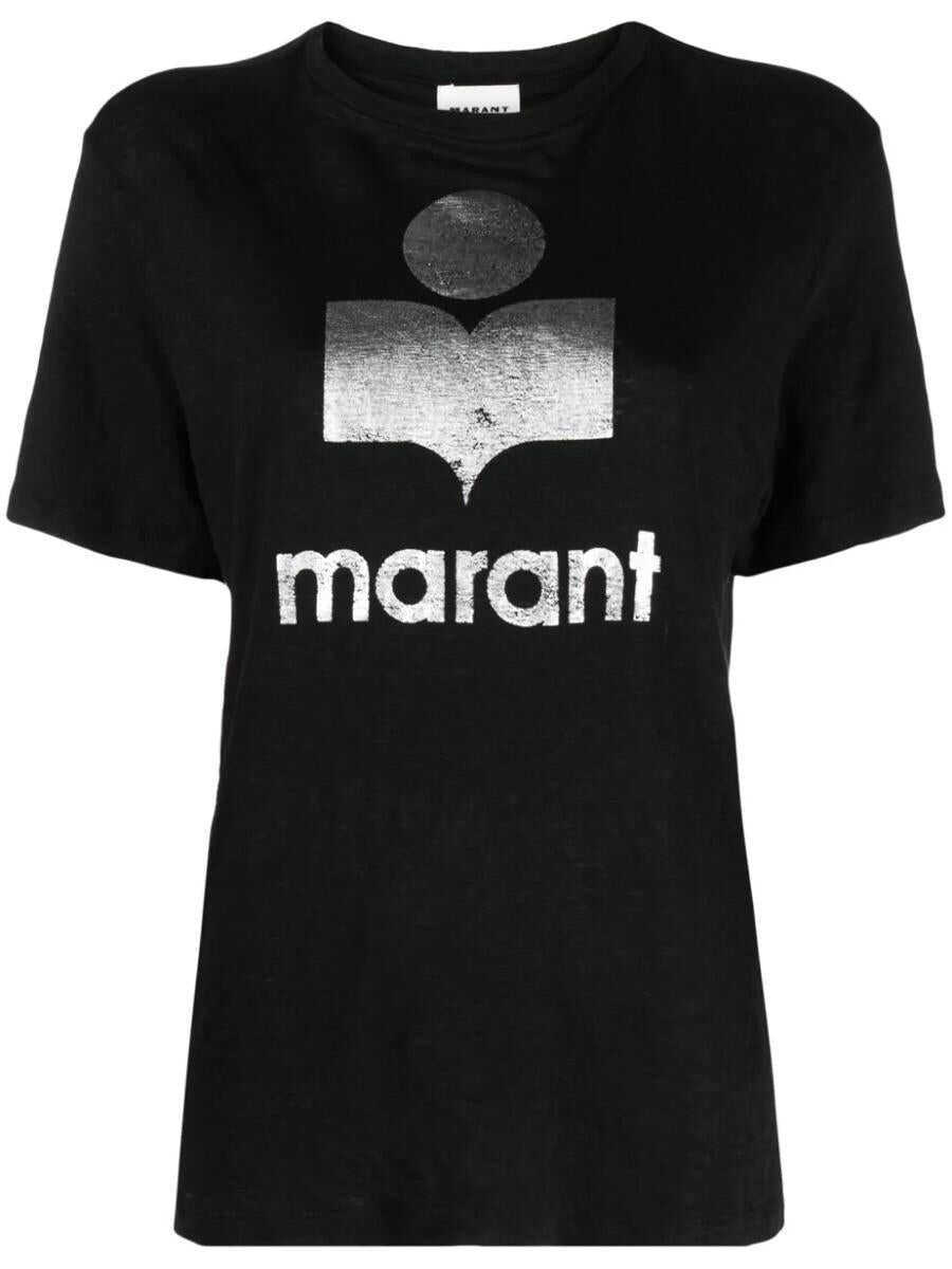 Tricouri Isabel Marant Isabel Marant toile Zewel T-Shirt With Print Black Femei (BM 19056957) 1