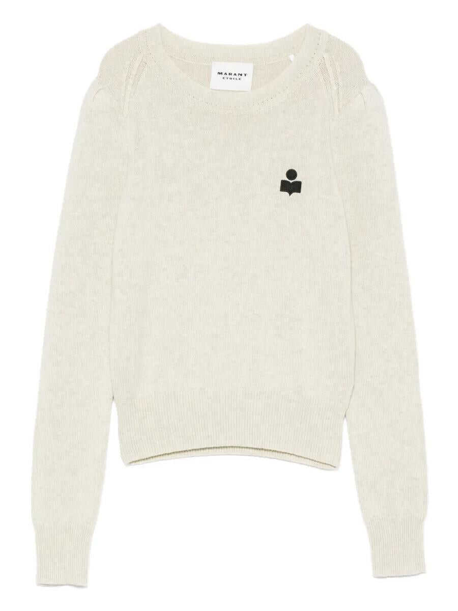 Pulovere Isabel Marant Isabel Marant toile Long-Sleeved Sweater With Logo GREY Femei (BM 19056999) 1