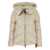 After Label 'Helsinki' Beige Down Jacket With Logo Patch On The Sleeve And Puller With Logo On The Waist In Tech Fabric Woman Beige