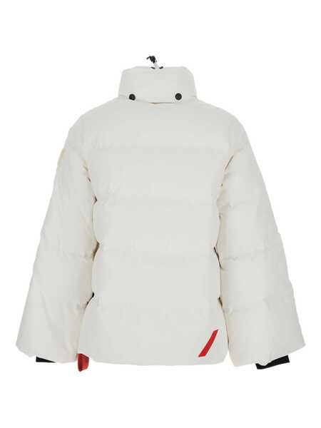 Geci de iarna After Label Tignes White Down Jacket With Removable Collar With Buttons And Puller With Logo On The Waist In Tech Fabric Woman WHITE... (BM 19057062) 2