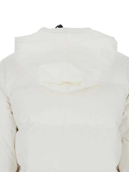 Geci de iarna After Label Tignes White Down Jacket With Removable Collar With Buttons And Puller With Logo On The Waist In Tech Fabric Woman WHITE... (BM 19057062) 4