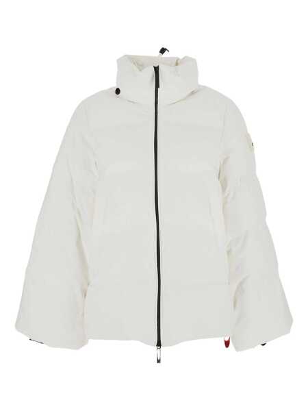 Geci de iarna After Label Tignes White Down Jacket With Removable Collar With Buttons And Puller With Logo On The Waist In Tech Fabric Woman WHITE... (BM 19057062) 1
