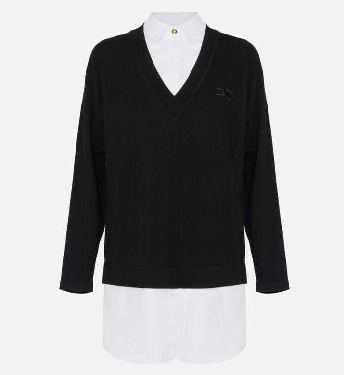 Rochii Elisabetta Franchi Elisabetta Franchi Abito Di Maglia ROUGE NOIR/BIANCO Femei (BM 19057263) 1