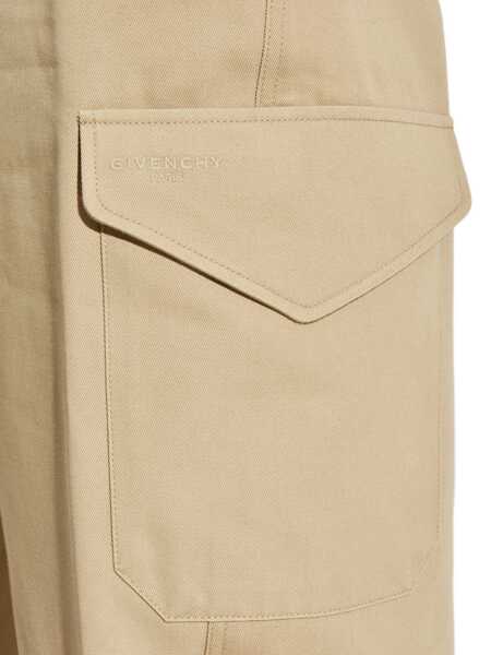Pantaloni casual Givenchy Givenchy Wool And Cotton Trousers Beige Femei (BM 19057638) 5