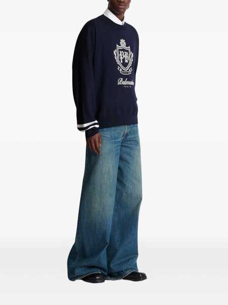 Pulovere Balmain Balmain Sweaters & Knitwear BLUE Barbati (BM 19058652) 3