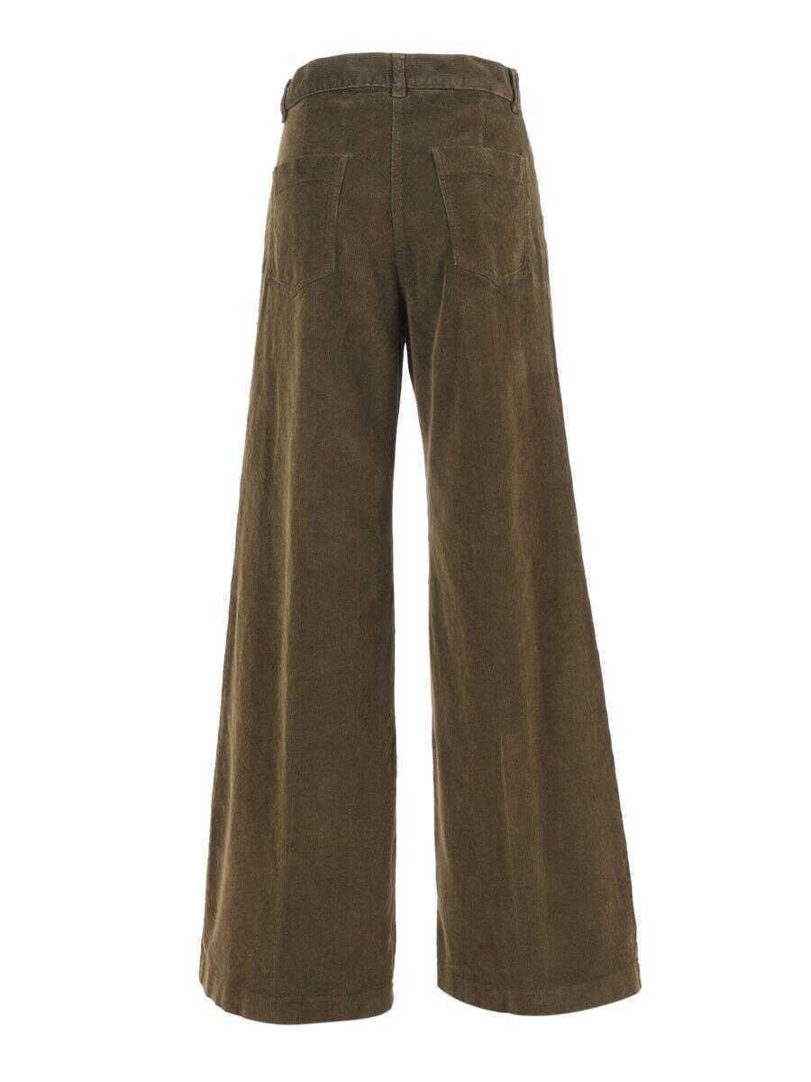 Pantaloni casual Aspesi Aspesi Pants GREEN Femei (BM 19058739) 2