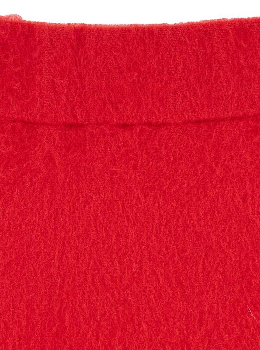Fuste Fabiana Filippi Red Skirt With Hidden Closure And Brushed Effect In Wool Blend Woman RED Femei (BM 19058865) 3