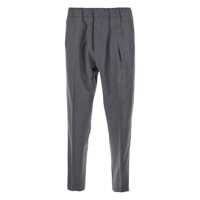 Pantaloni LOW BRAND Grey Pants With Elastic Waist In Cotton Man