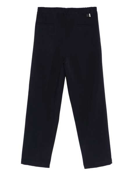 Pantaloni LOW BRAND Blue Pants With Elastic Waist And Belt Loops In Cotton Man BLUE Barbati (BM 19059336) 2
