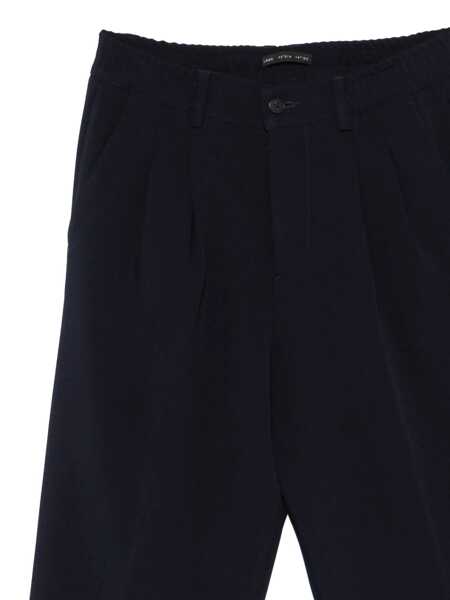 Pantaloni LOW BRAND Blue Pants With Elastic Waist And Belt Loops In Cotton Man BLUE Barbati (BM 19059336) 3