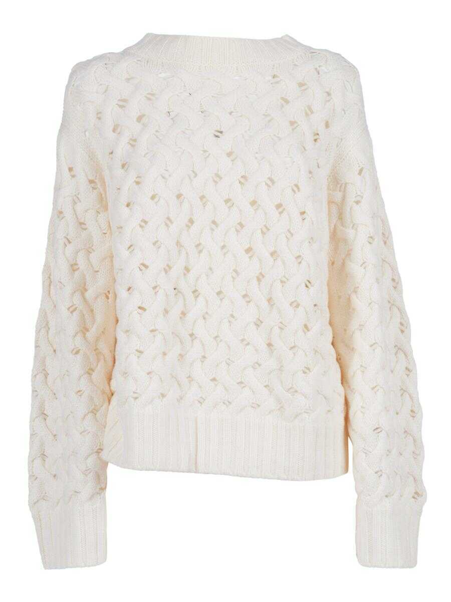 Pulovere P.A.R.O.S.H. P.A.R.O.S.H. Girocoll WHITE Femei (BM 19059525) 1