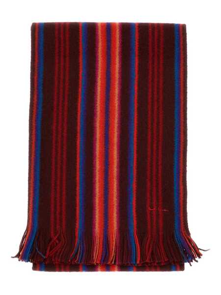 Esarfe Paul Smith Paul Smith Red Scarf In Wool With Stripes RED Barbati (BM 19059615) 1