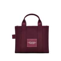 Genti de mana Marc Jacobs Dama - Genti de mana Marc Jacobs The Small Tote Bordeaux Handbag With Logo Lettering On The Front In Cotton Woman Red Femei (BM 19059660) - B-mall.ro