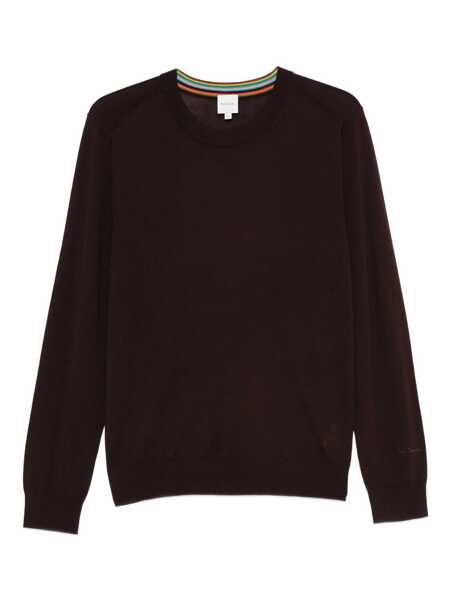 Pulovere Paul Smith Paul Smith Brown Knit Crewneck In Wool BROWN Barbati (BM 19059708) 1