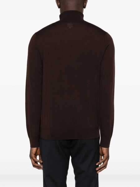 Pulovere Paul Smith Paul Smith Burgundy Turtleneck Sweater Red Barbati (BM 19059711) 4