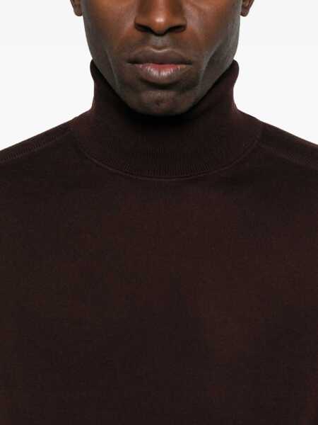 Pulovere Paul Smith Paul Smith Burgundy Turtleneck Sweater Red Barbati (BM 19059711) 5
