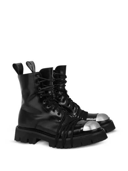 Bocanci Moschino Moschino Combat Combat Boots Black Femei (BM 19059819) 2