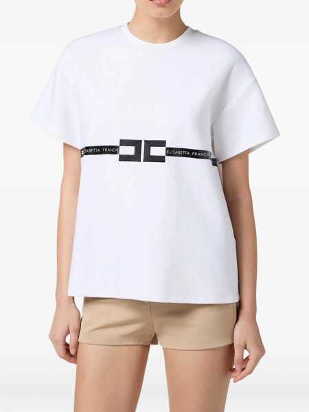 Topuri Elisabetta Franchi Elisabetta Franchi Maglia White Femei (BM 19059849) 1