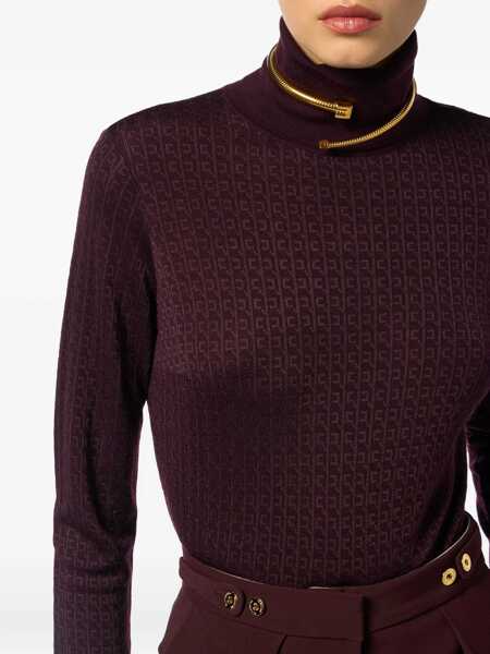 Pulovere Elisabetta Franchi Elisabetta Franchi Maglia Tricot Red Femei (BM 19059930) 5