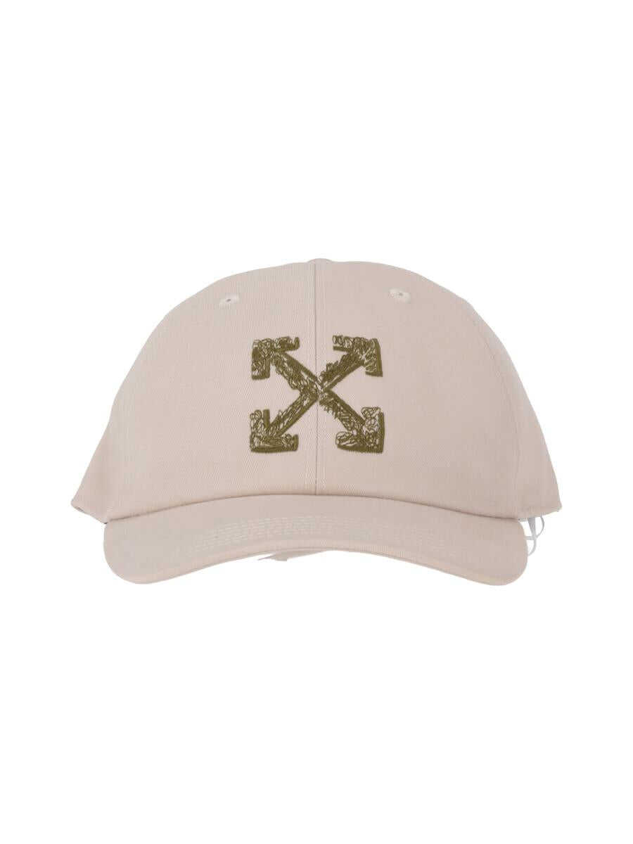 Sepci Off-White Off-White Arrow Scribble Baseball Cap Sand - Dark SAND - DARK GREEN Barbati (BM 19060257) 1