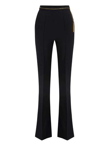 Pantaloni casual Elisabetta Franchi Elisabetta Franchi Pantalone Black Femei (BM 19060371) 1