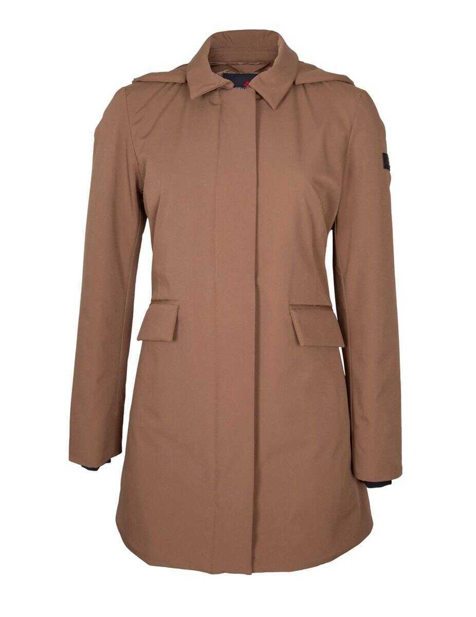 Geci Peuterey Peuterey Telia Ta 02 Nylon Jacket BROWN Femei (BM 19060377) 1