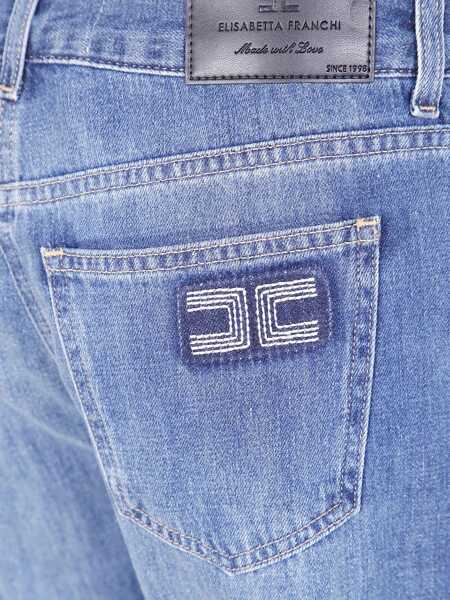 Pantaloni casual Elisabetta Franchi Elisabetta Franchi Pantalone Mod. Jeans BLUE DENIM Femei (BM 19060506) 3