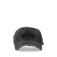 Sepci Palm Angels Curved Logo Distressed Cap Anthracite - Barbati