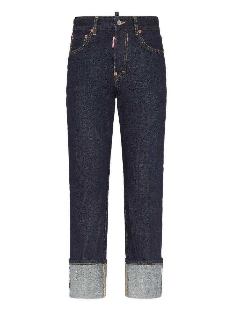 Pantaloni casual DSQUARED2 DSQUARED2 Pants 5 Pockets NAVY BLUE Femei (BM 19060860) 1