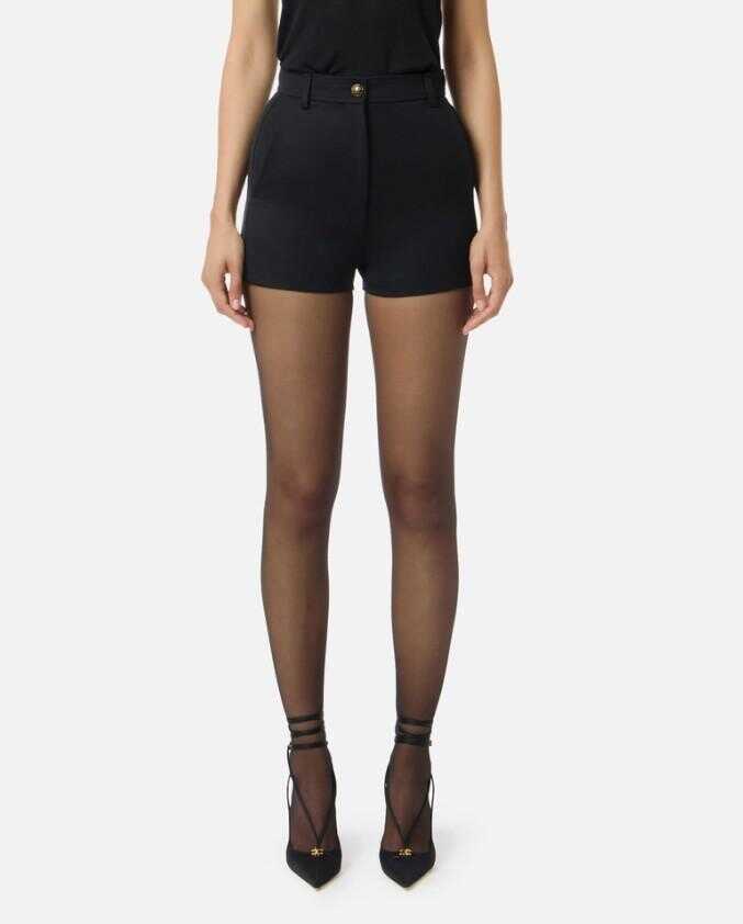 Pantaloni casual Elisabetta Franchi Elisabetta Franchi Shorts Black Femei (BM 19060908) 1