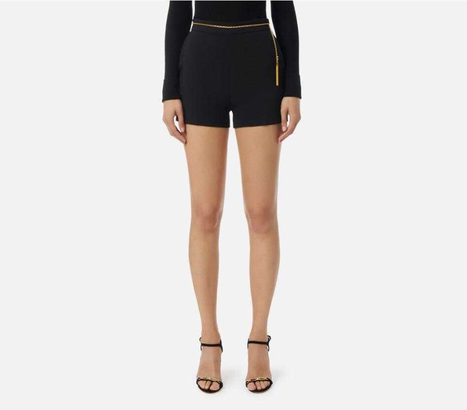 Pantaloni casual Elisabetta Franchi Elisabetta Franchi Shorts Black Femei (BM 19060911) 1