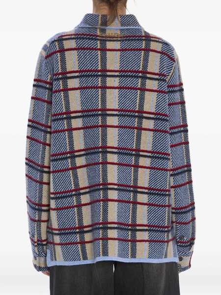 Camasi GUEST IN RESIDENCE Guest In Residence Plaid Work Shirt BLUE Femei (BM 19061148) 5