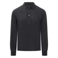 Tricouri Polo Zegna Zegna Blue Long Sleeve Cotton Polo Shirt Barbati