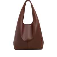 Genti de umar 'Etienne' Bordeaux Shoulder Bag With Logo Print On The Front In Leather Woman Femei