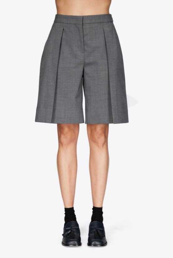 Pantaloni casual Vivetta Vivetta Bermuda Fondo Largo Grey Femei (BM 19061358) 1