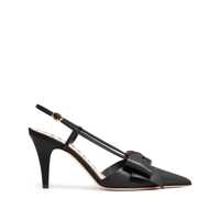 Pantofi cu toc Valentino Garavani Bowow Leather Slingback Pumps Femei