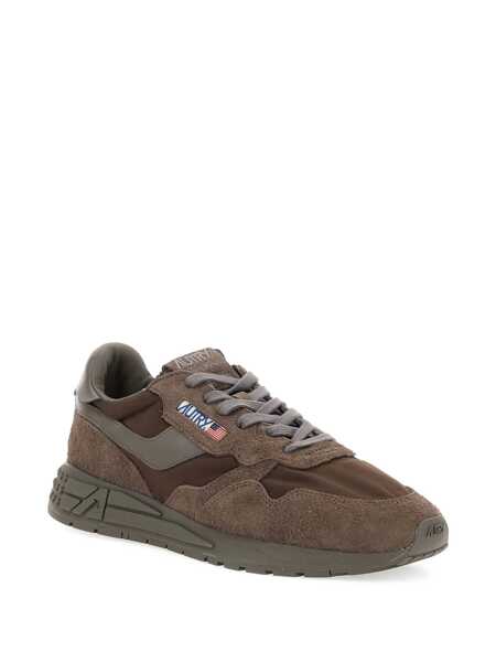Sneakers AUTRY Autry Reelwind Low Nylon And Suede Sneakers Morel BROWN Barbati (BM 19061499) 2