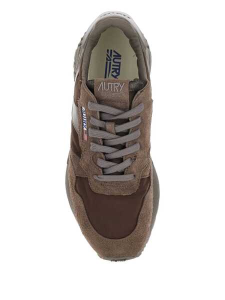 Sneakers AUTRY Autry Reelwind Low Nylon And Suede Sneakers Morel BROWN Barbati (BM 19061499) 4