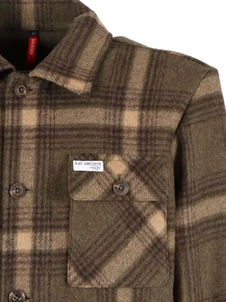 Paltoane Fay ARCHIVE OVER SHIRT-JACKET Multicolor Barbati (BM 19061712) 3