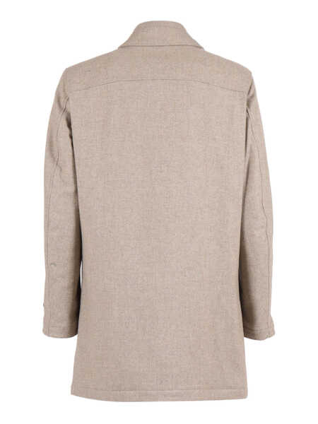 Paltoane Fay EASY MORNING DB FRONT COAT Beige Barbati (BM 19061724) 2