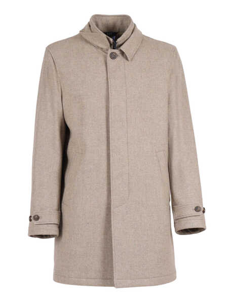 Paltoane Fay EASY MORNING DB FRONT COAT Beige Barbati (BM 19061724) 1