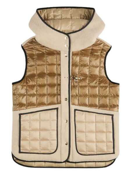 Geci de iarna Fay MIX ORSETTO  HOOK QUILTED VEST Beige Femei (BM 19061727) 1