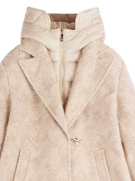 Paltoane Fay DB FRONT NYLON COAT Beige Femei (BM 19061733) 2