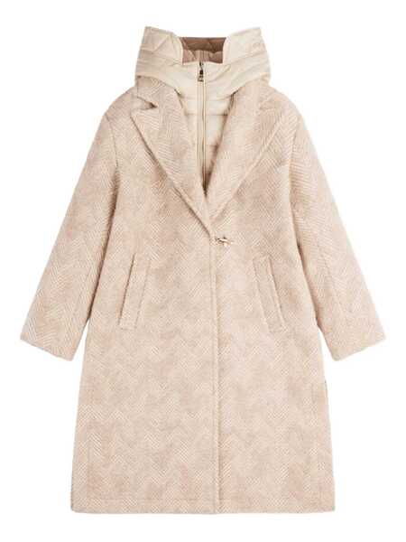 Paltoane Fay DB FRONT NYLON COAT Beige Femei (BM 19061733) 1