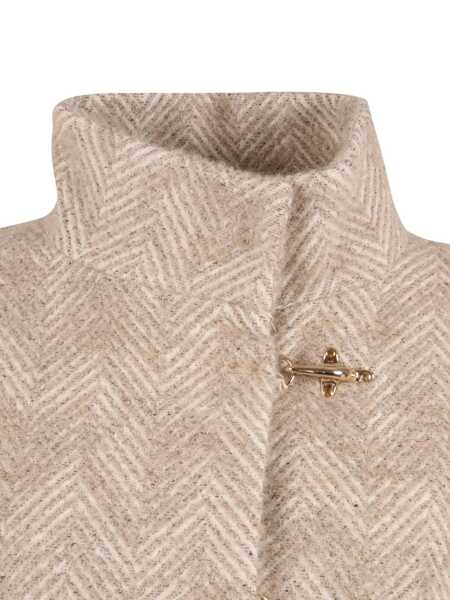 Jachete Fay LINED CAPE WITH HOOK Beige Femei (BM 19061745) 3