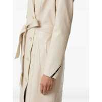 Paltoane Elisabetta Franchi Dama - Paltoane Elisabetta Franchi WOMENS DUST COAT WITH BELT White Femei (BM 19061748) - B-mall.ro
