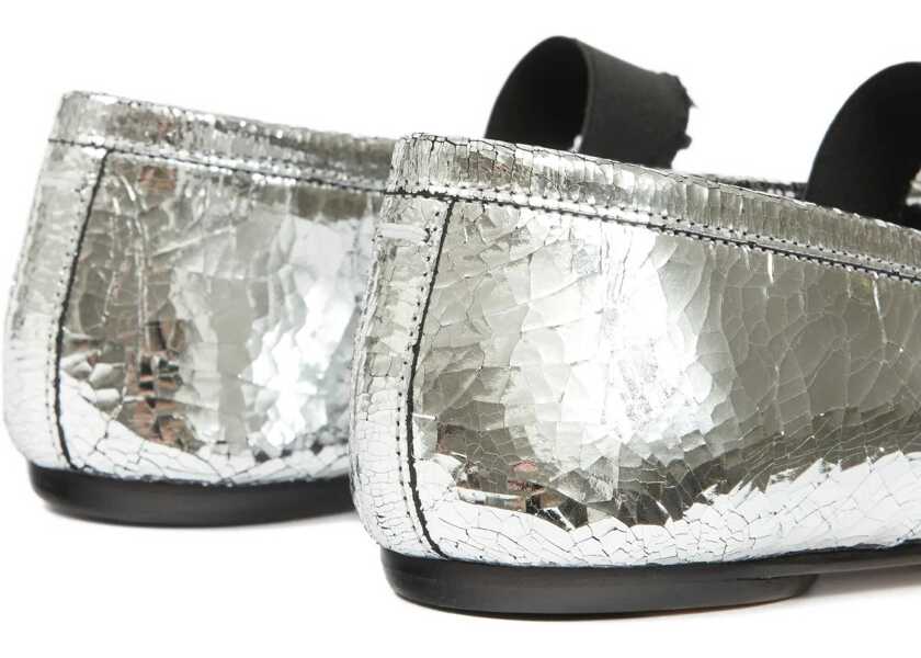 Balerini Maison Margiela Tabi Ballerina SILVER/BLACK Femei (BM 19061875) 4