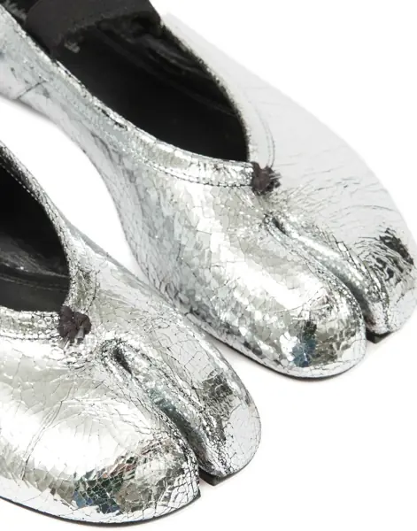 Balerini Maison Margiela Tabi Ballerina SILVER/BLACK Femei (BM 19061875) 5