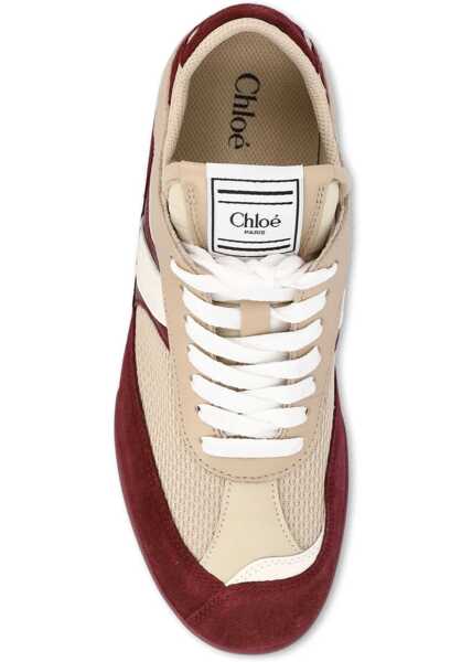 Sneakers Chloe Kick Sneakers BEIGE/PURPLE Femei (BM 19061905) 3